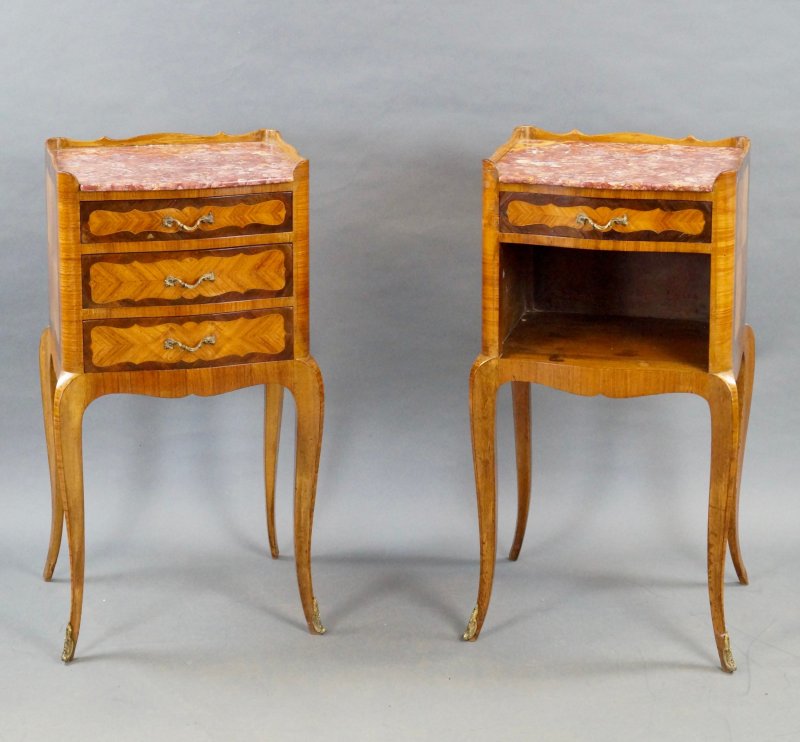 Pair Of French Bedside Tables