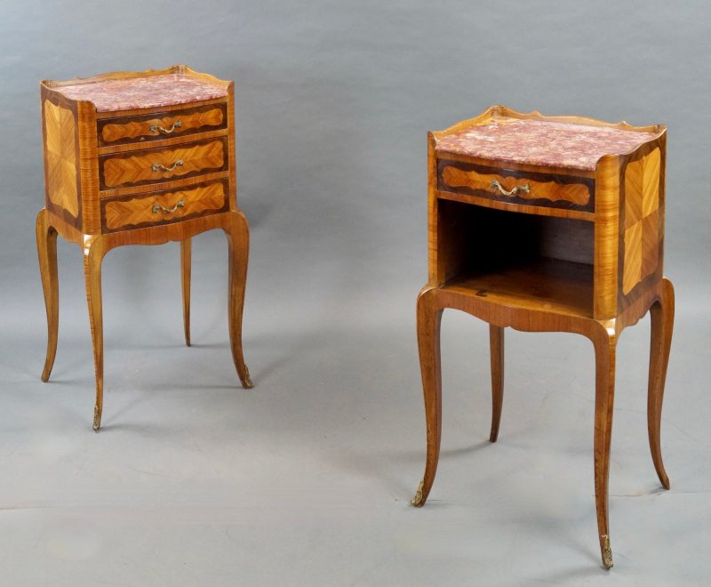Pair Of French Bedside Tables