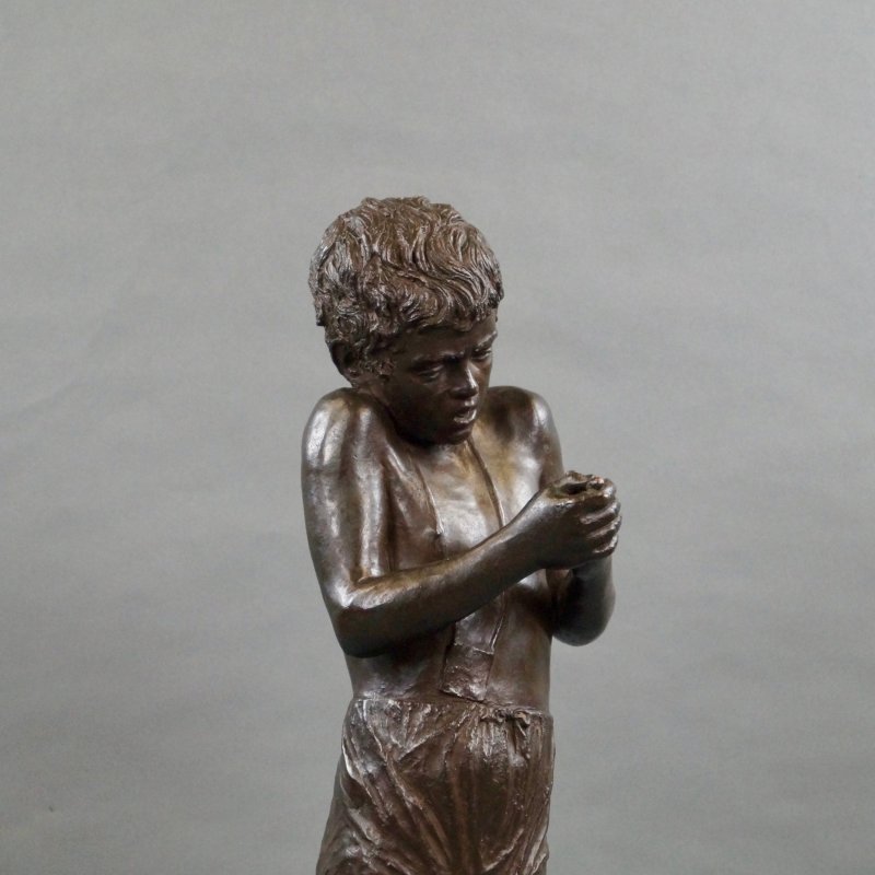 Bronze Figure Of A Boy By Giuseppe Renda (1859-1939)