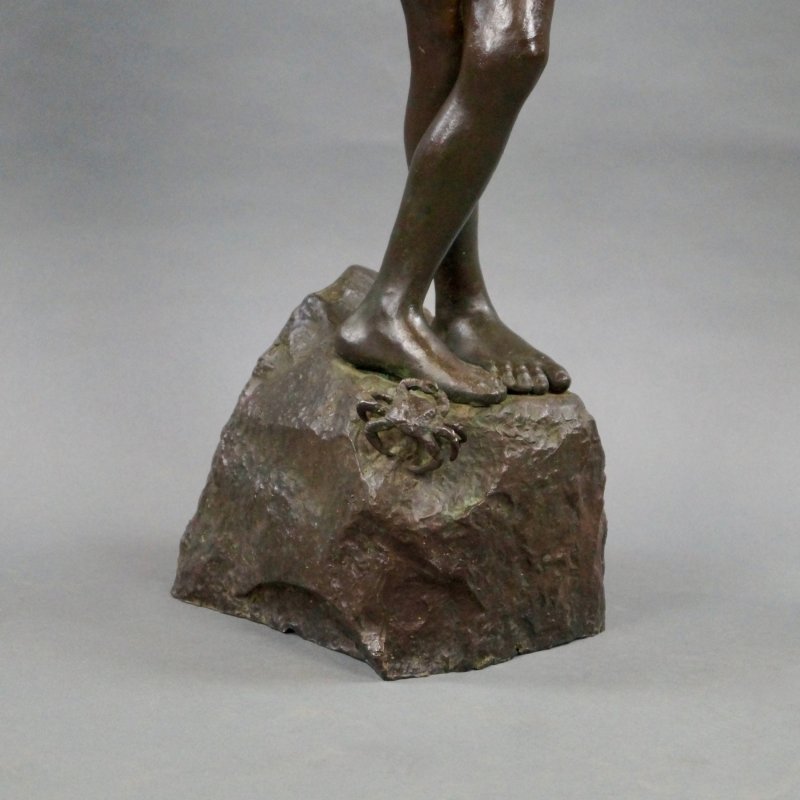 Bronze Figure Of A Boy By Giuseppe Renda (1859-1939)