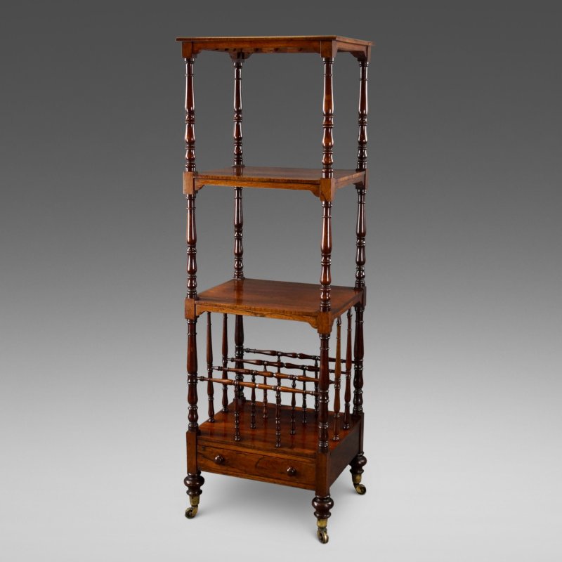A Rosewood Whatnot Of Superior Quality