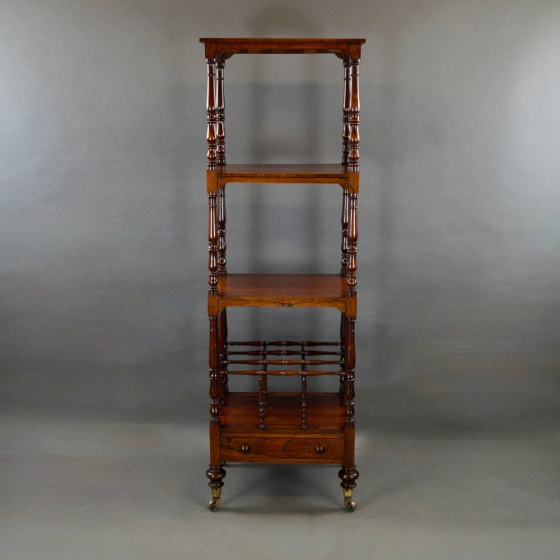 A Rosewood Whatnot Of Superior Quality