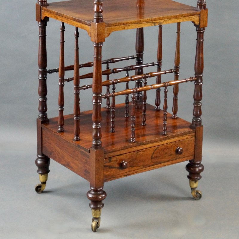 A Rosewood Whatnot Of Superior Quality