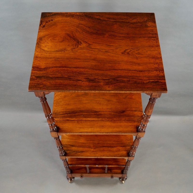A Rosewood Whatnot Of Superior Quality
