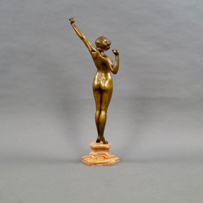 A Fine Art Deco Gilt Bronze Of A Female Nude
