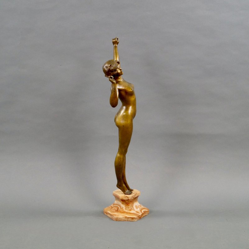 A Fine Art Deco Gilt Bronze Of A Female Nude