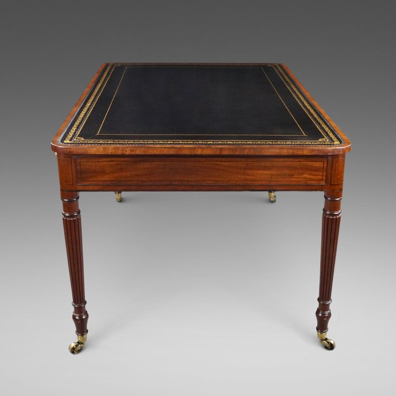 A Fine George III Mahogany Partners Writing Table