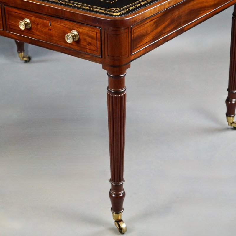 A Fine George III Mahogany Partners Writing Table