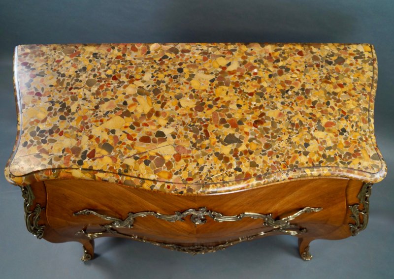 A 19th Century French Sabicu Bombe Commode