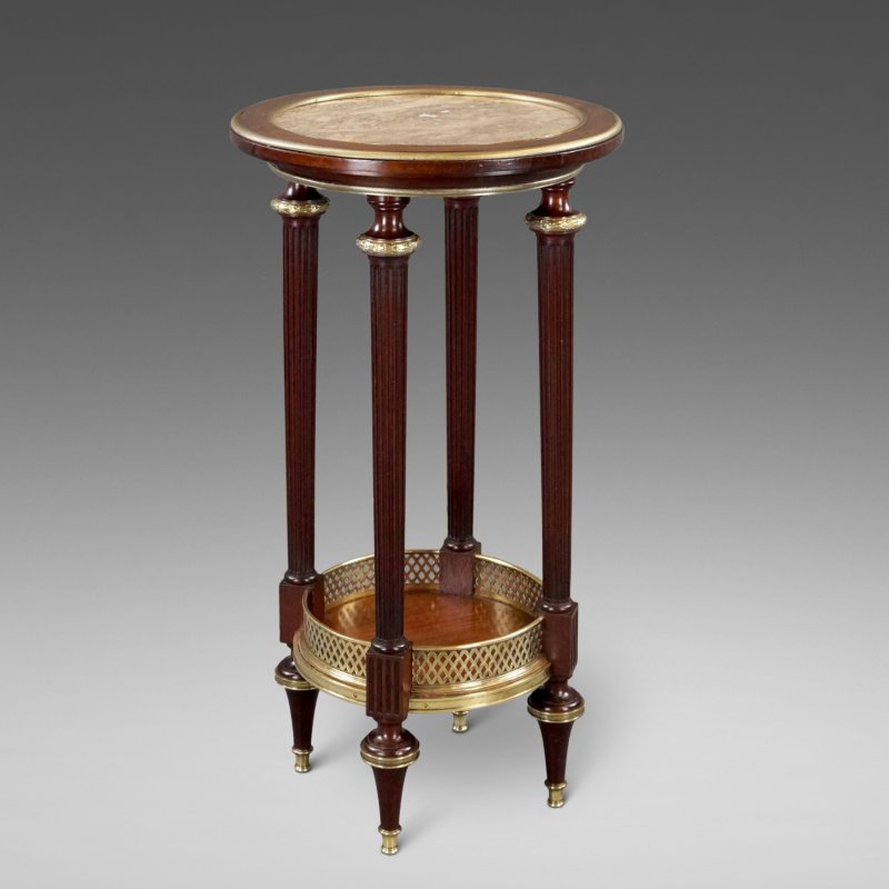 A Fine French Mahogany And Marble Table