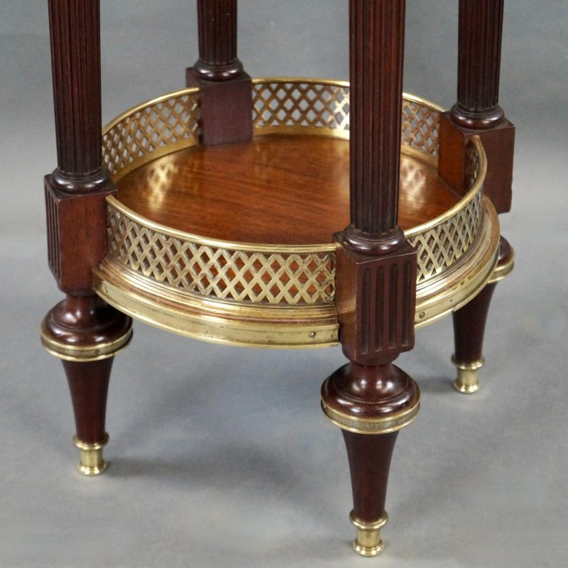 A Fine French Mahogany And Marble Table