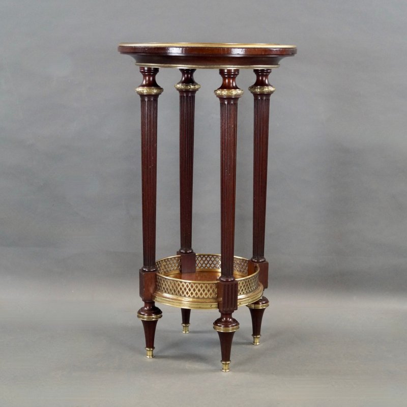 A Fine French Mahogany And Marble Table