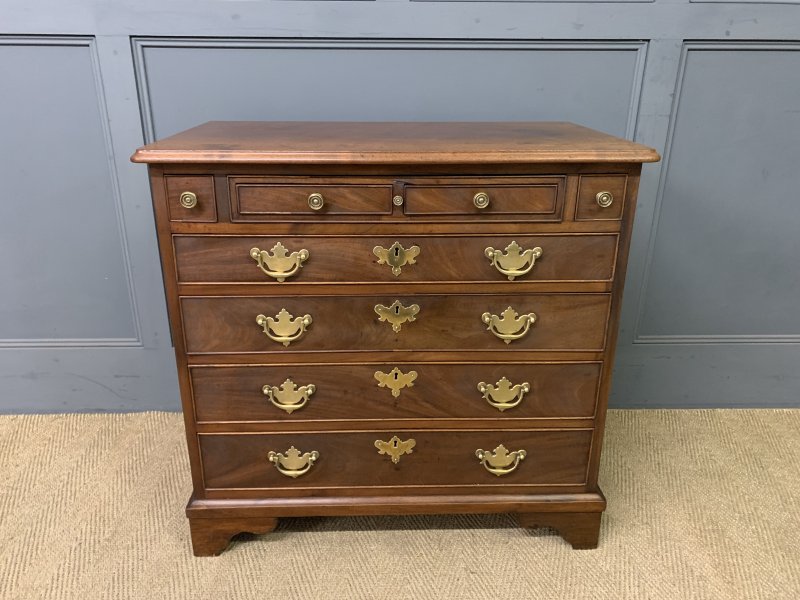 Rare Georgian Mahogany Bachelors Chest with Writing Drawer