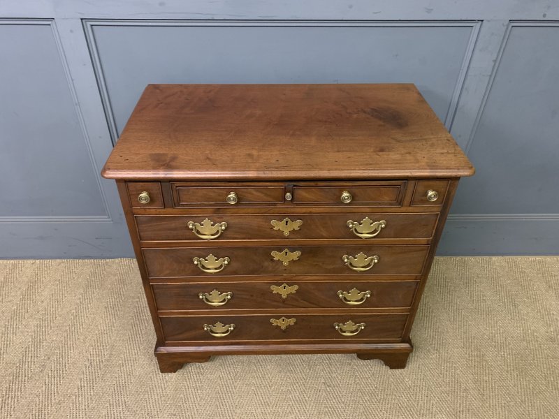Rare Georgian Mahogany Bachelors Chest with Writing Drawer