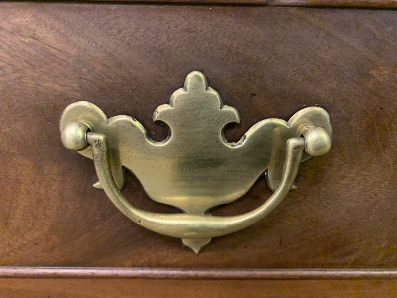 Rare Georgian Mahogany Bachelors Chest with Writing Drawer