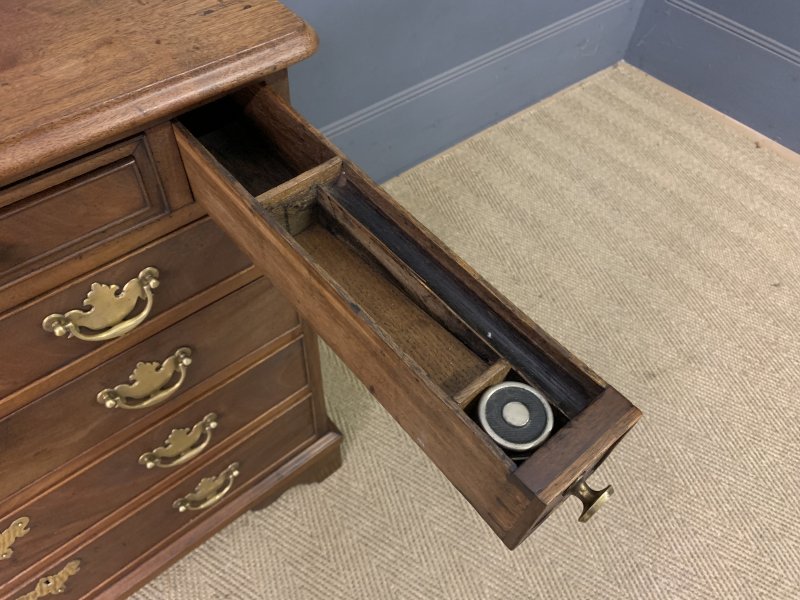 Rare Georgian Mahogany Bachelors Chest with Writing Drawer