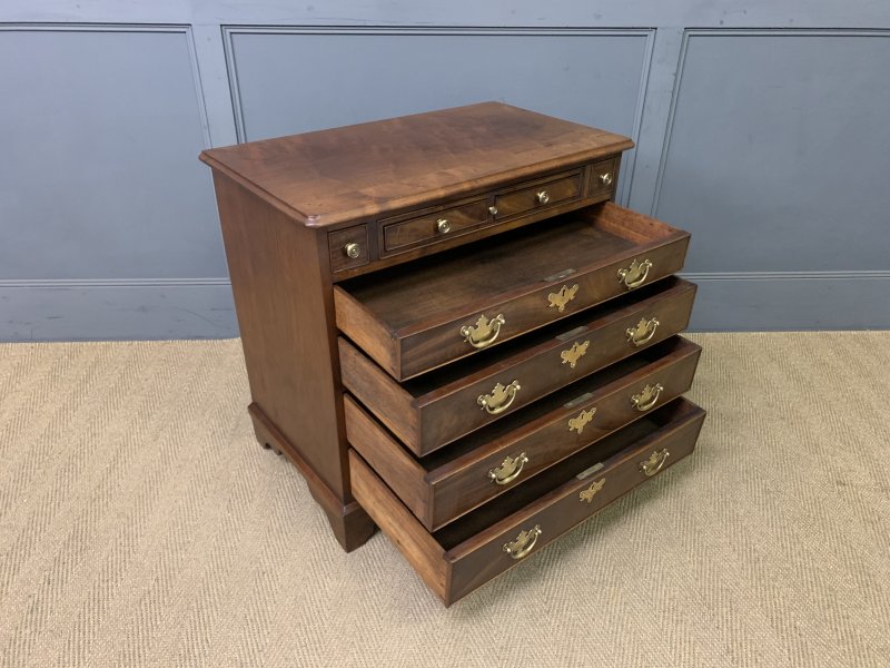 Rare Georgian Mahogany Bachelors Chest with Writing Drawer