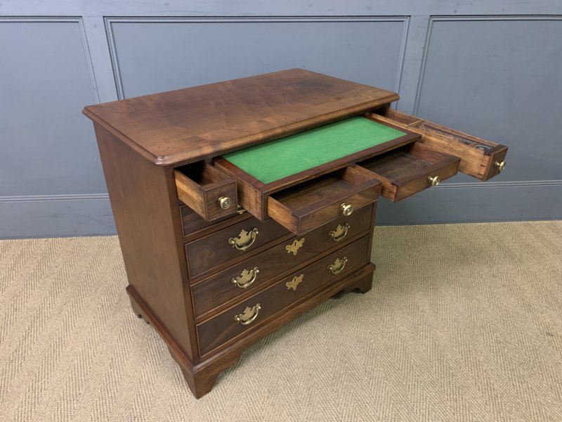 Rare Georgian Mahogany Bachelors Chest with Writing Drawer