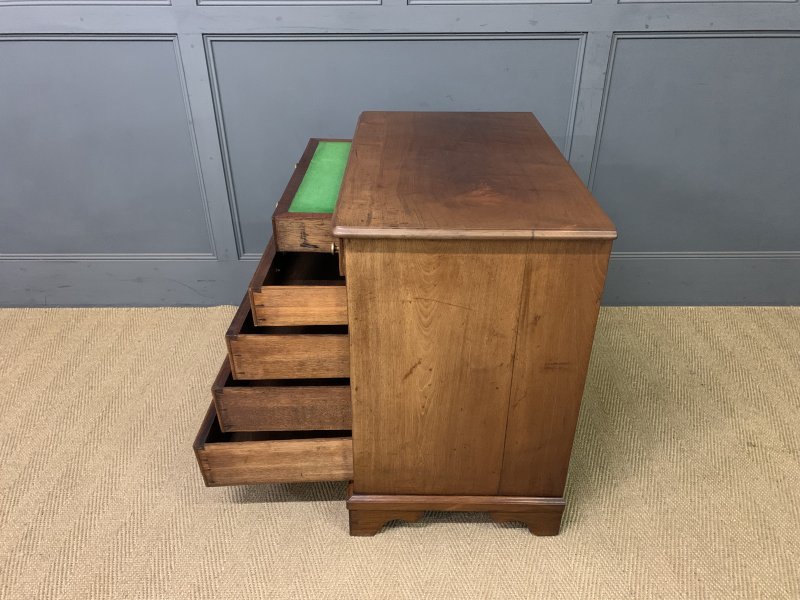 Rare Georgian Mahogany Bachelors Chest with Writing Drawer