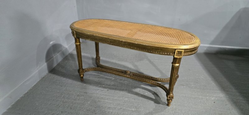 French Gilt Duet Stool