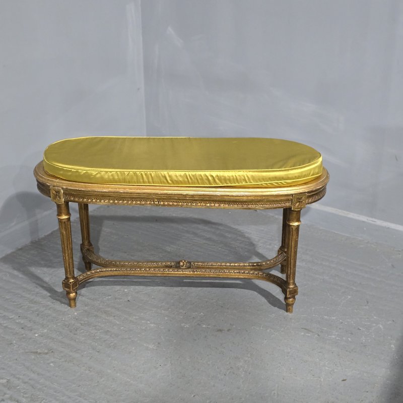 French Gilt Duet Stool
