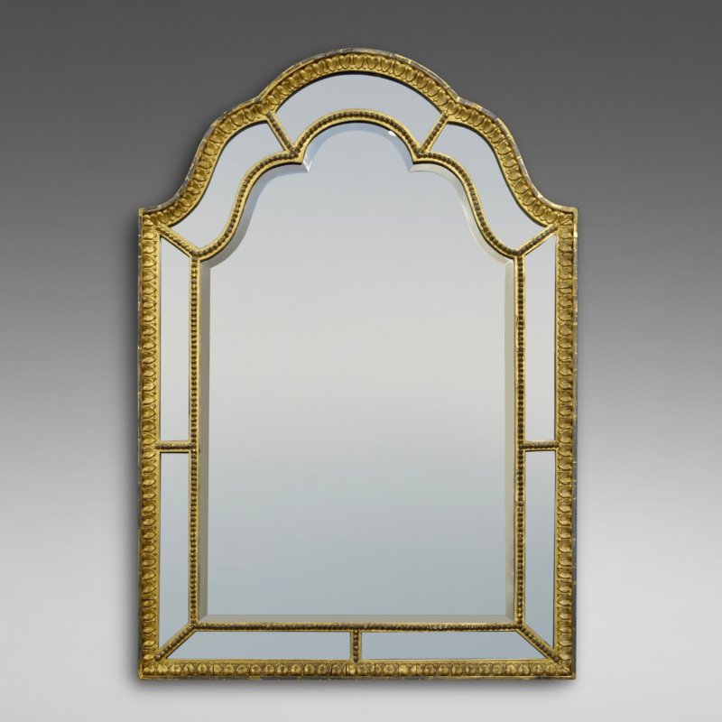 A 19thc French Gilt Frame Mirror.