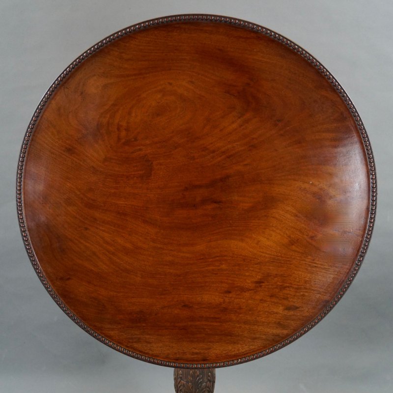 A Fine George III Carved Tripod Table