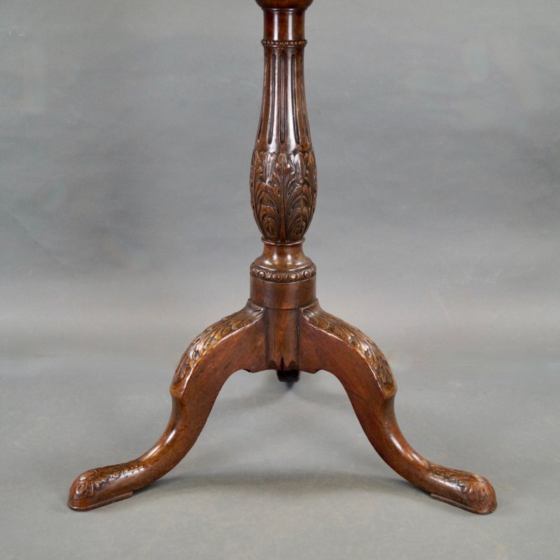 A Fine George III Carved Tripod Table