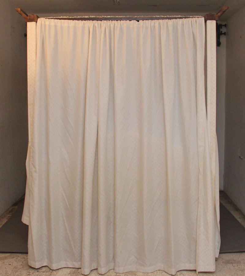 19th Century mahogany half taster bed