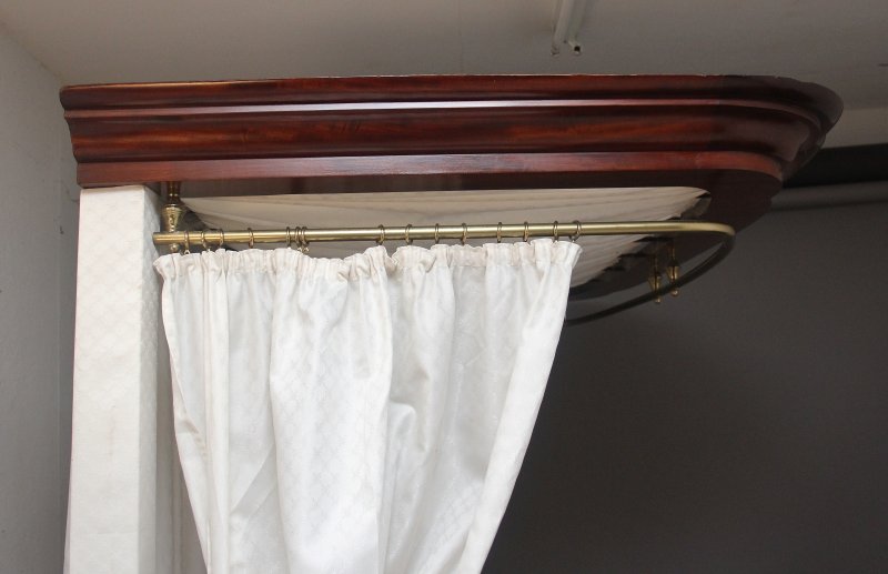 19th Century mahogany half taster bed
