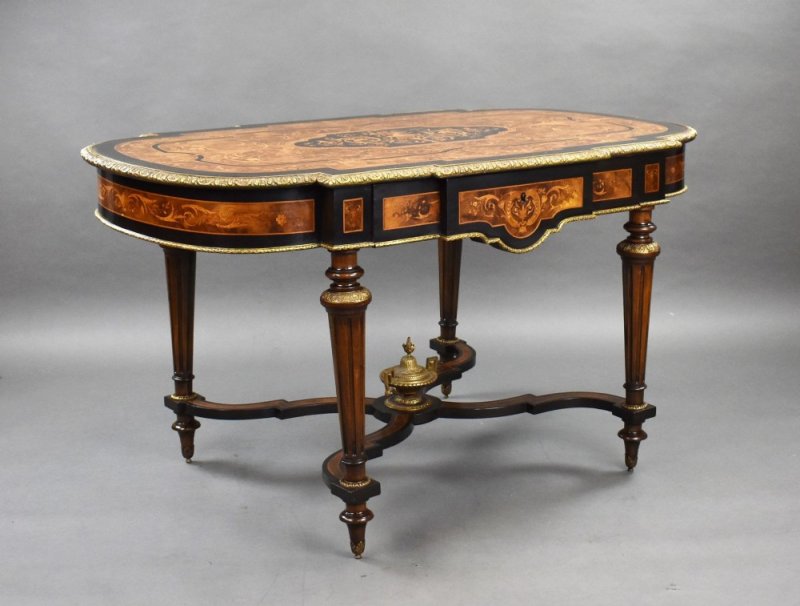 19th Century Marquetry Centre Table