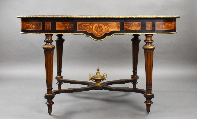 19th Century Marquetry Centre Table