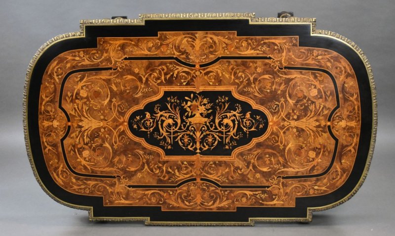 19th Century Marquetry Centre Table