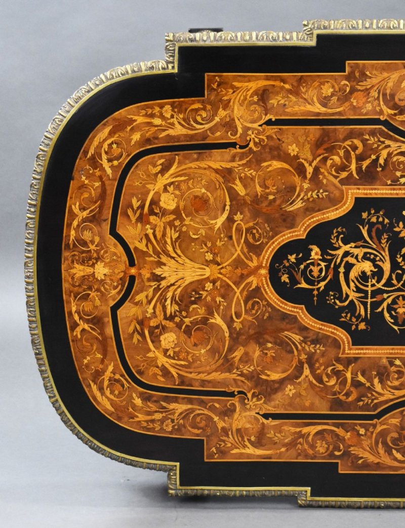 19th Century Marquetry Centre Table