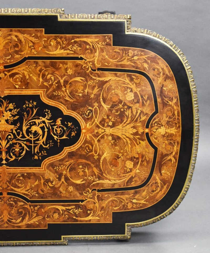 19th Century Marquetry Centre Table