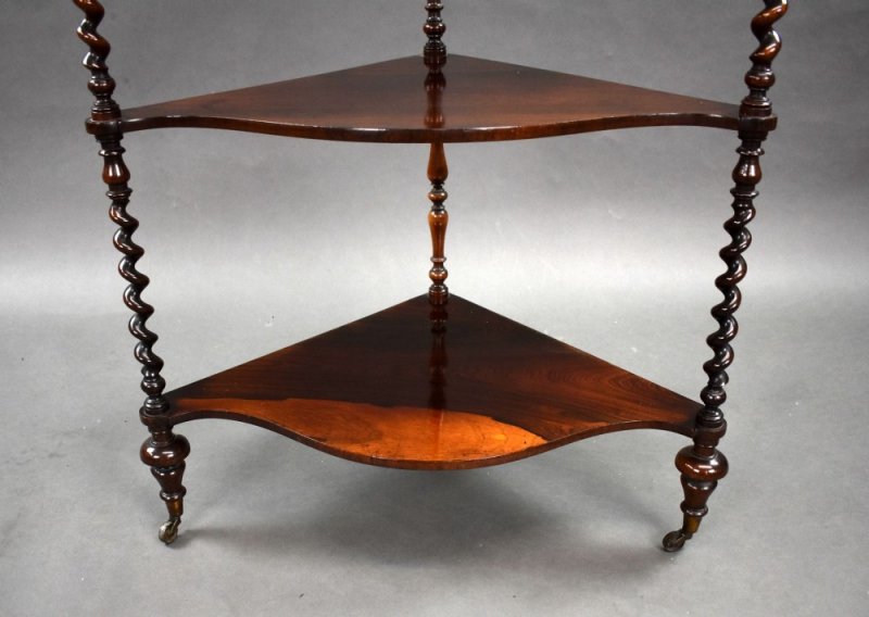 Victorian Rosewood Corner Whatnot