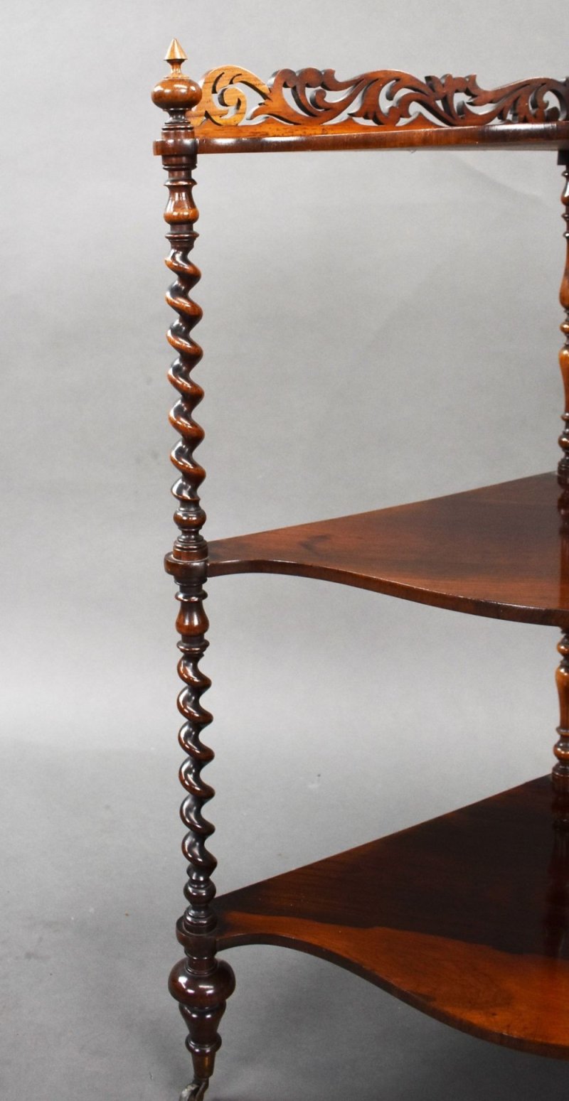 Victorian Rosewood Corner Whatnot