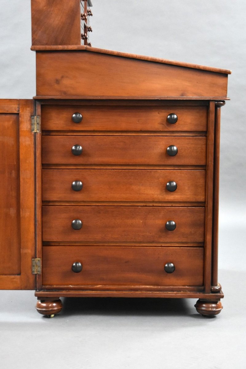 Large William IV Mahogany Davenport