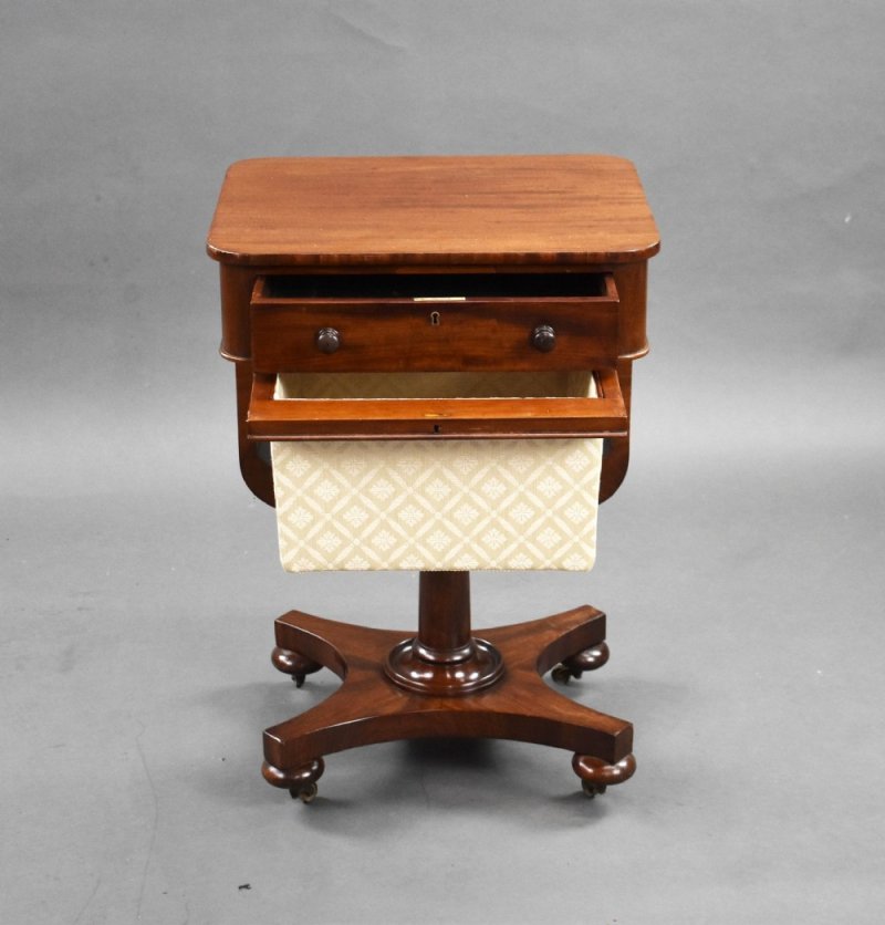 William IV Mahogany Work Table