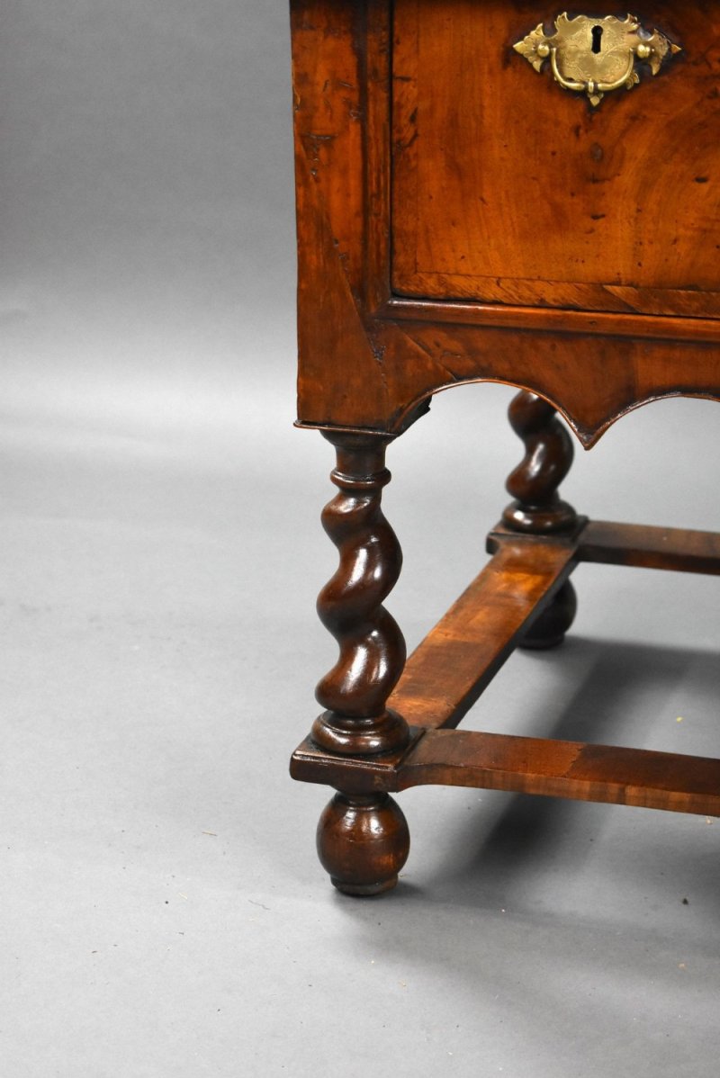 George II Burr Walnut Chest On Stand