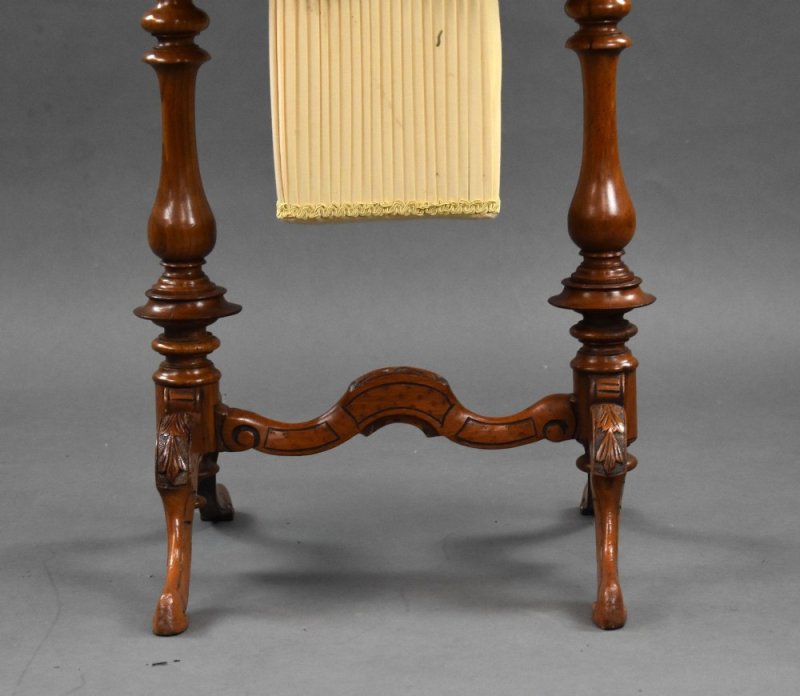 Victorian Burr Walnut Work Table