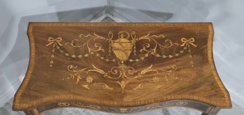 Sheraton Mahogany Inlaid Card Table