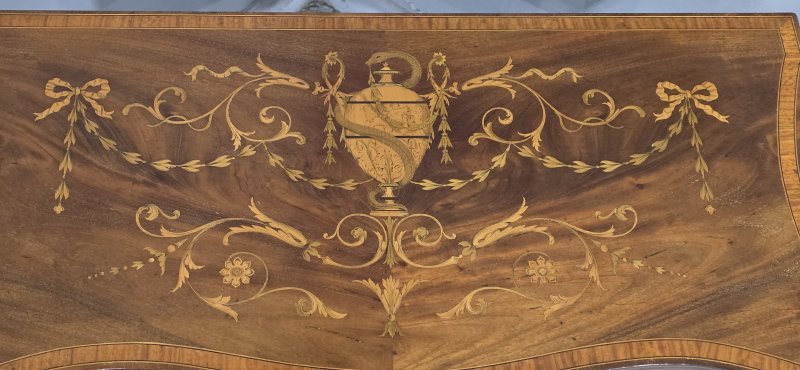 Sheraton Mahogany Inlaid Card Table