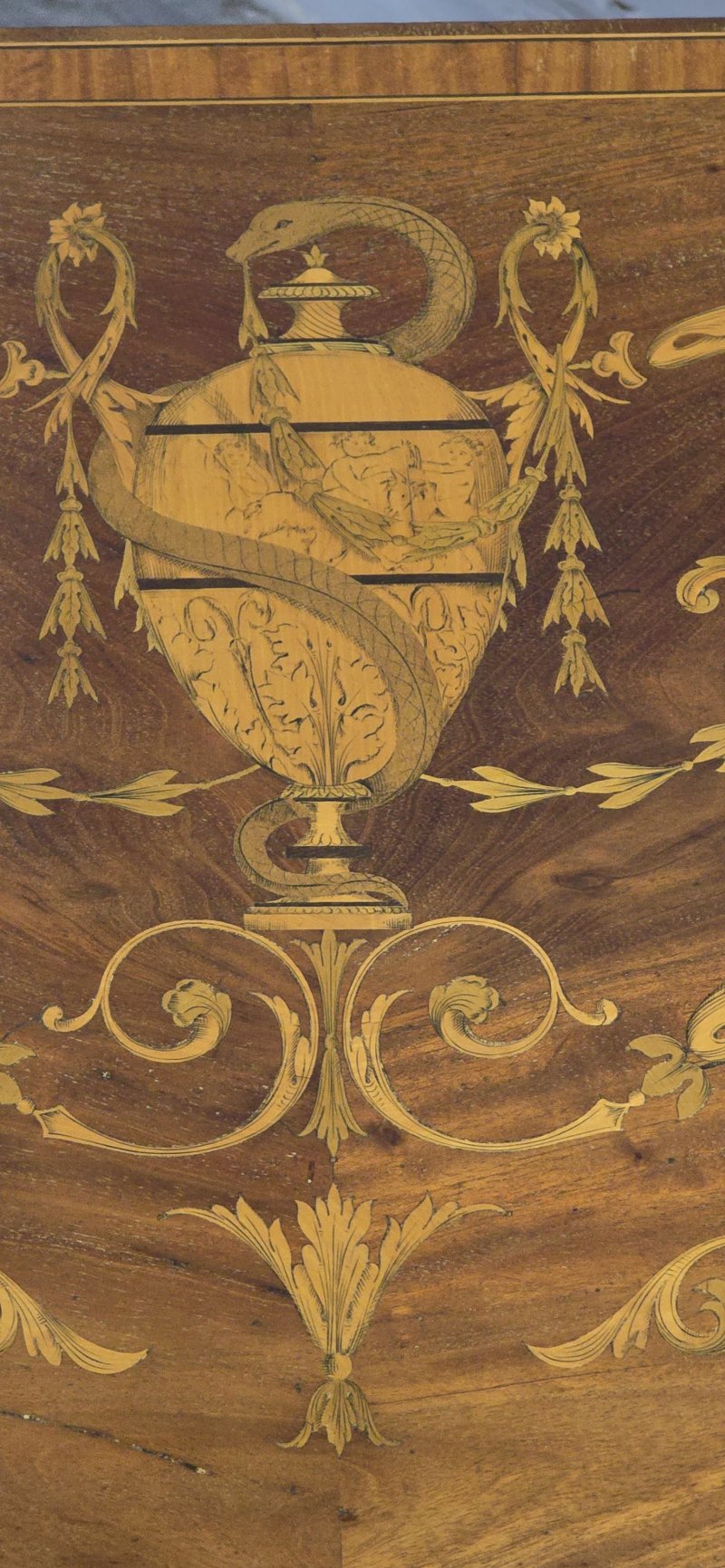 Sheraton Mahogany Inlaid Card Table