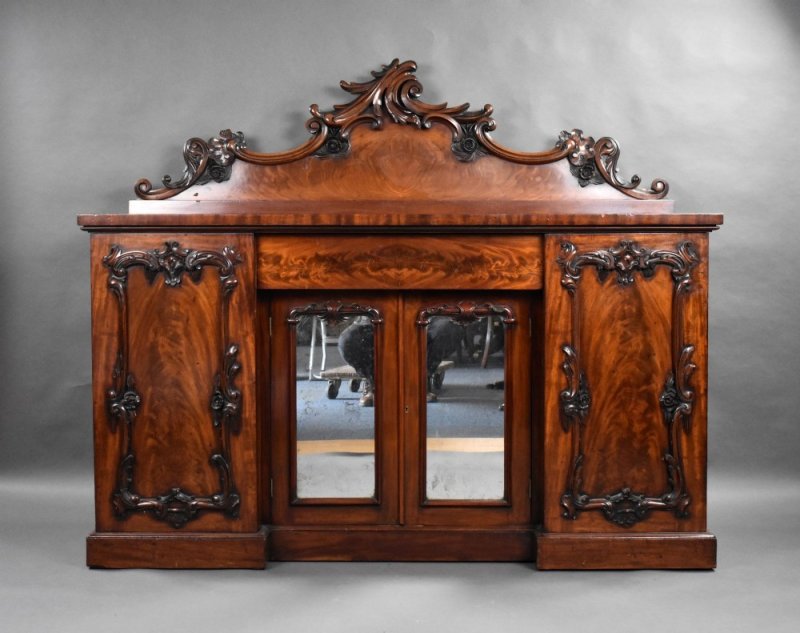Victorian Flame Mahogany Sideboard