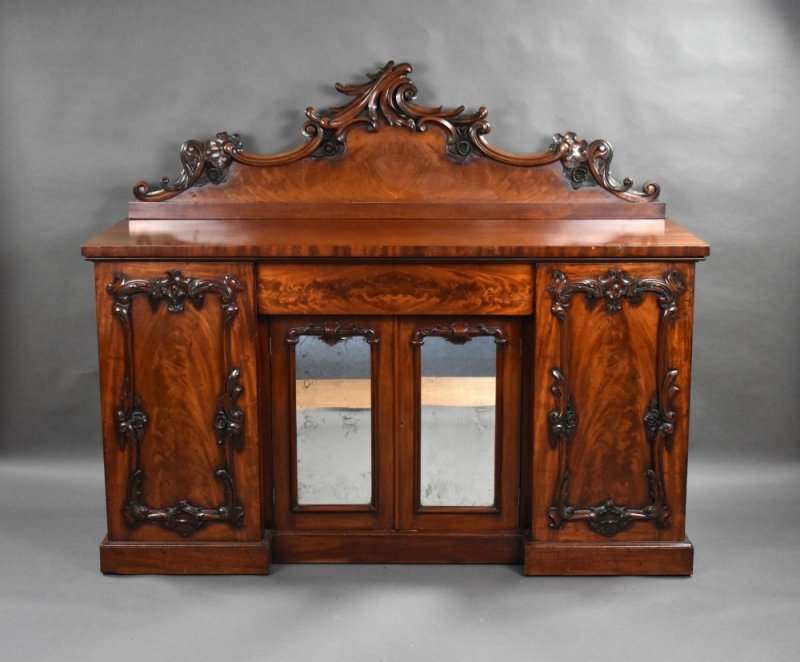 Victorian Flame Mahogany Sideboard