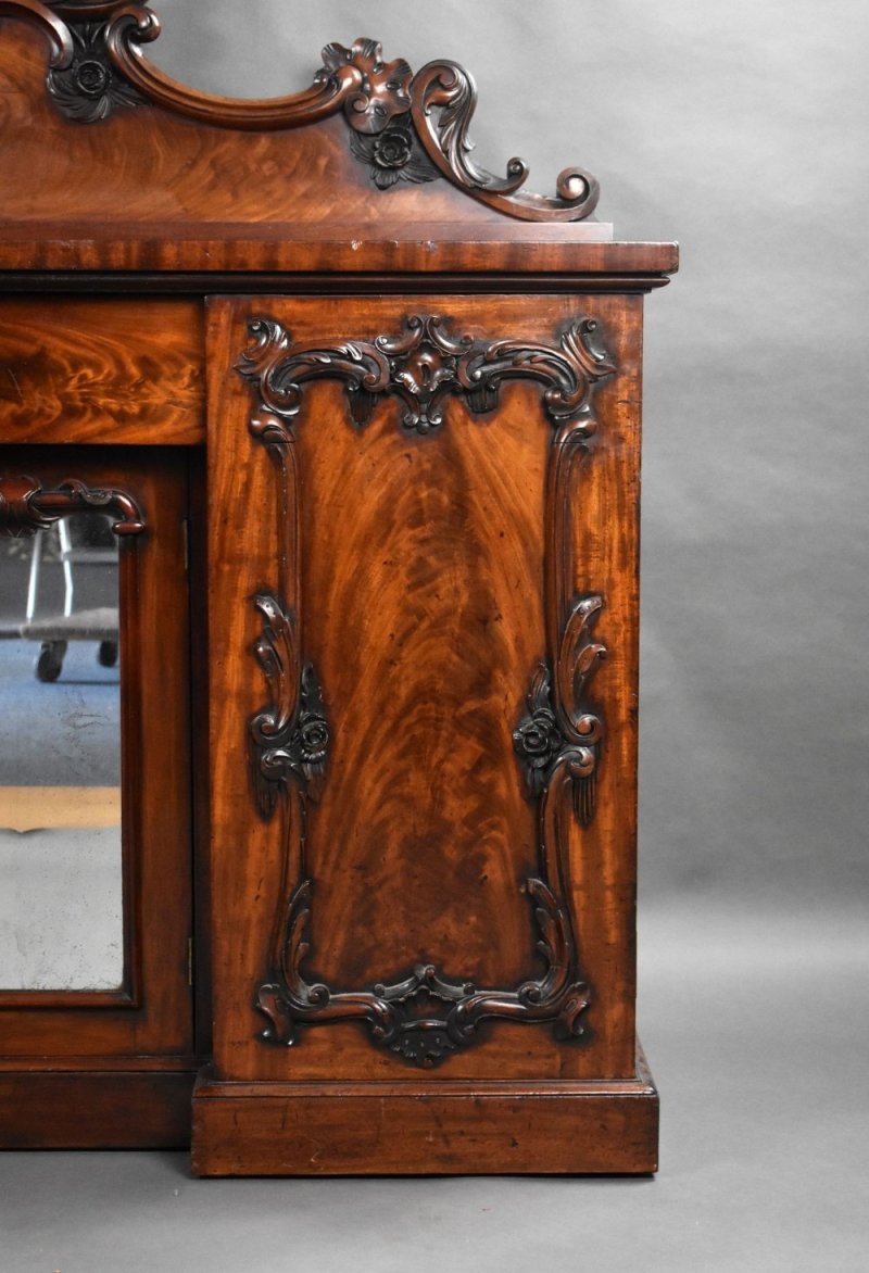Victorian Flame Mahogany Sideboard
