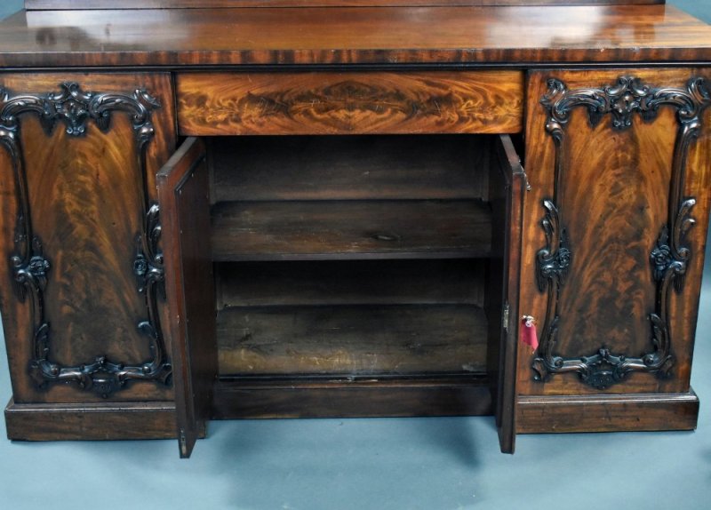 Victorian Flame Mahogany Sideboard