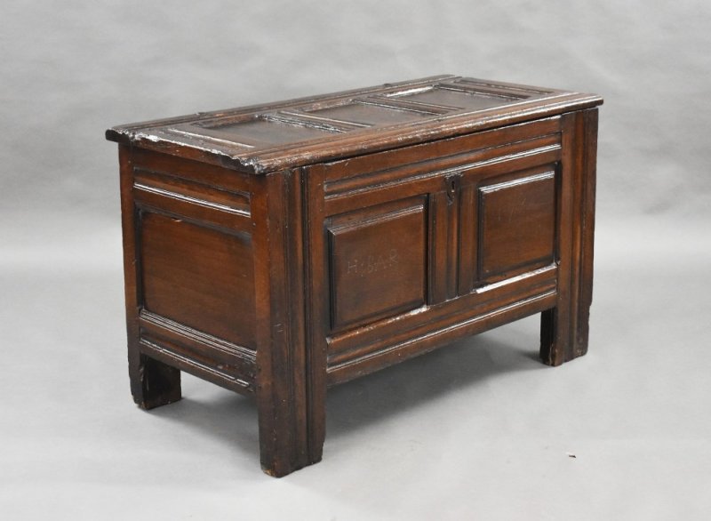 17th Century Oak Marriage Chest