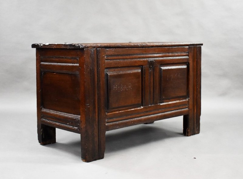 17th Century Oak Marriage Chest